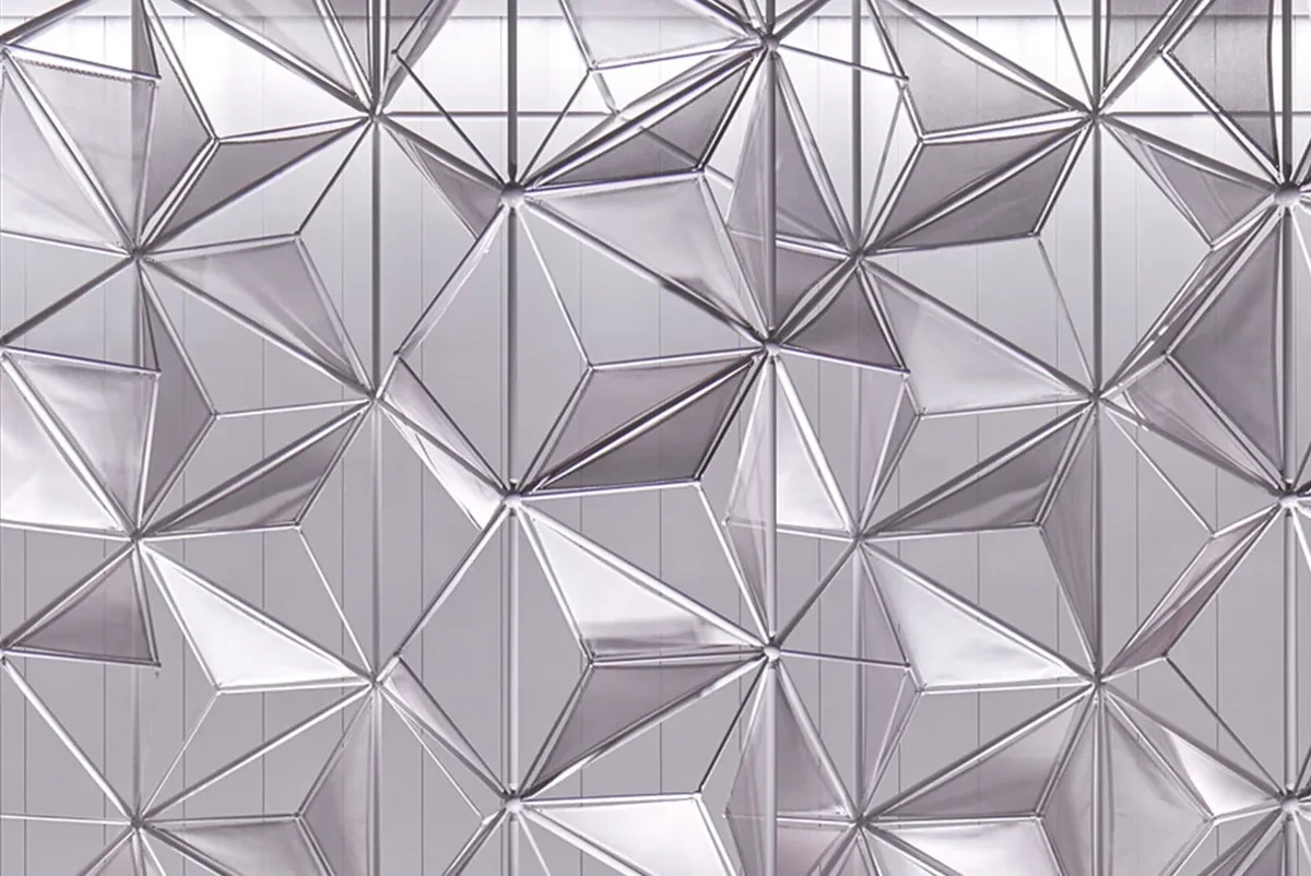 Japan pavilion: membrane and lattice details