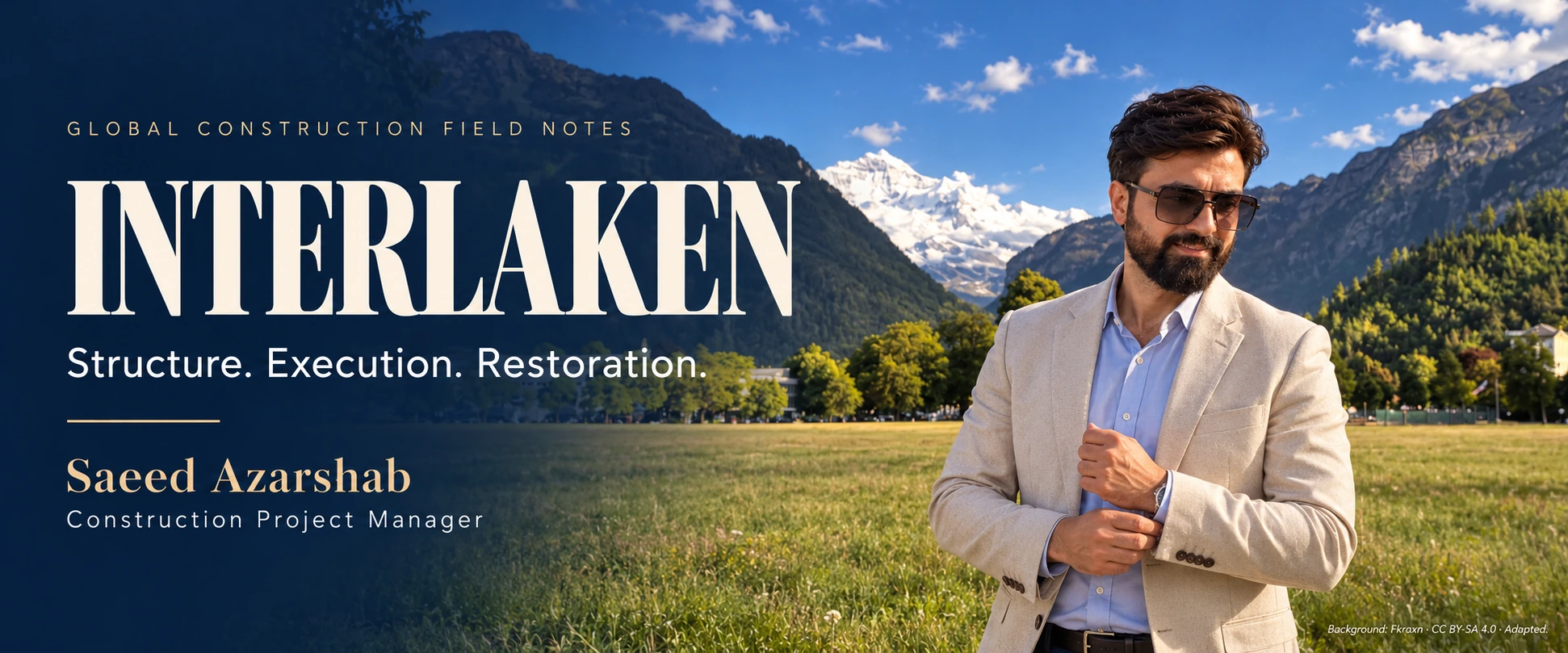 Saeed Azarshab (سعید آذرشب) — Interlaken — construction field notes cover