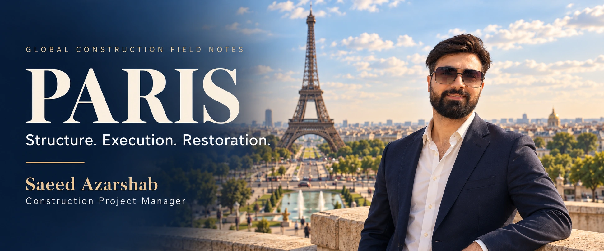 Saeed Azarshab (سعید آذرشب) — Paris — construction field notes cover