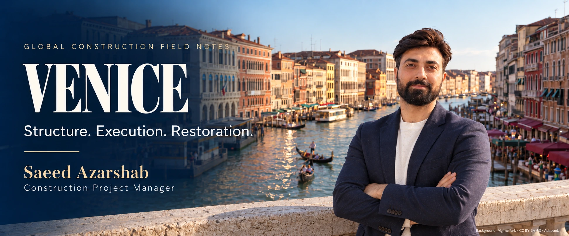 Saeed Azarshab (سعید آذرشب) — Venice — construction field notes cover