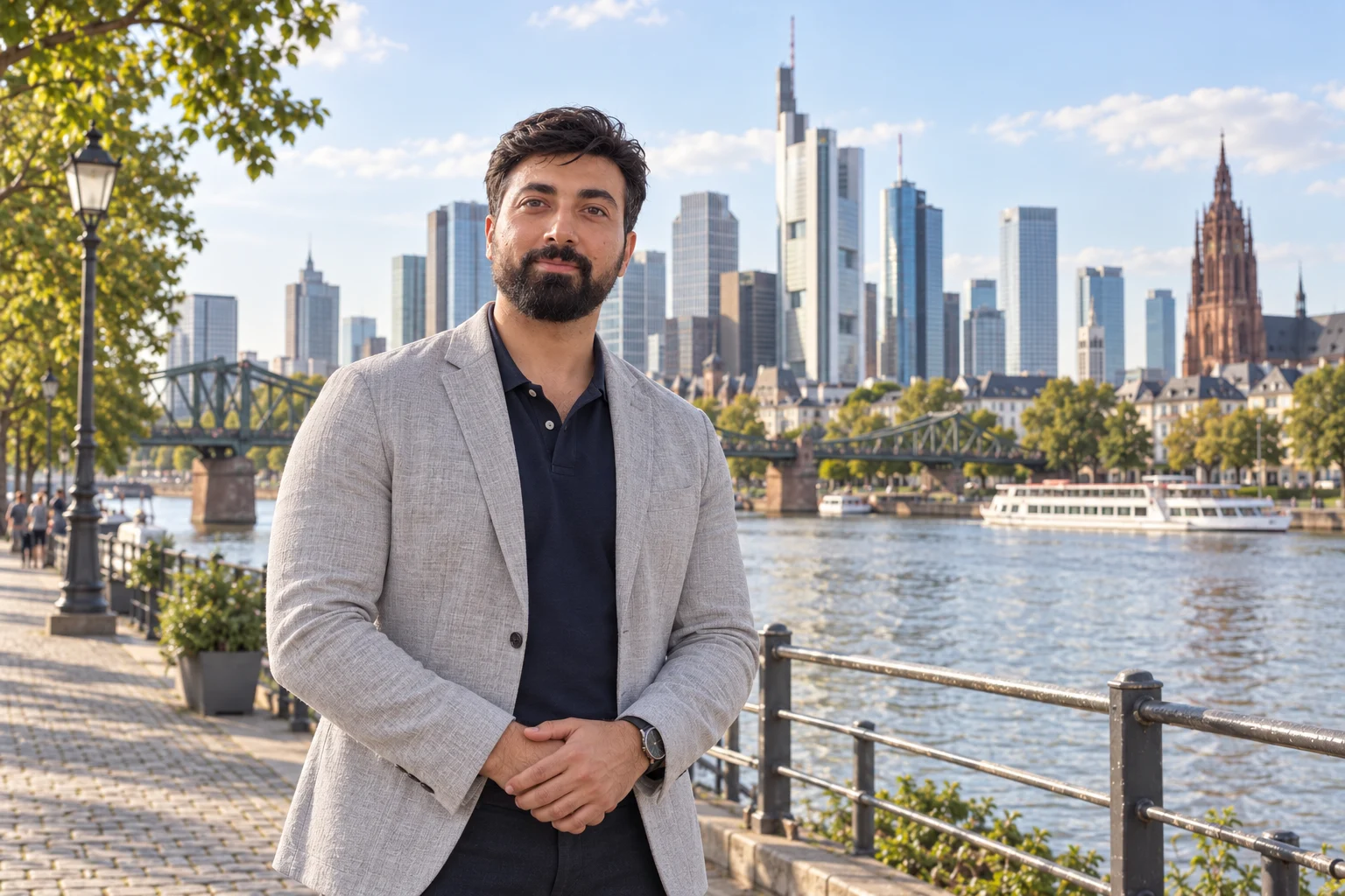 Saeed Azarshab (سعید آذرشب) — Frankfurt — Main river and city skyline
