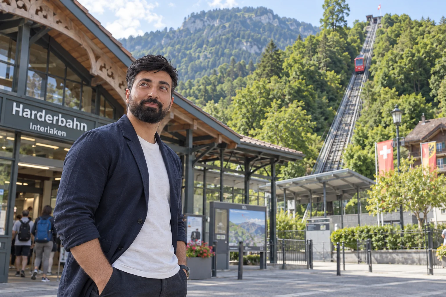 Saeed Azarshab (سعید آذرشب) — Interlaken — Terrain and railway alignment