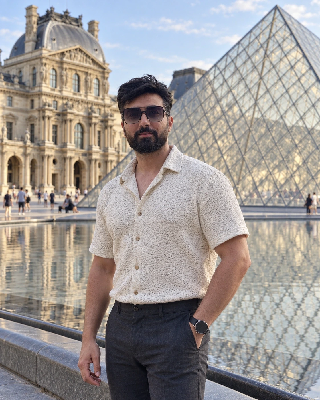Saeed Azarshab (سعید آذرشب) — Paris — Louvre courtyard