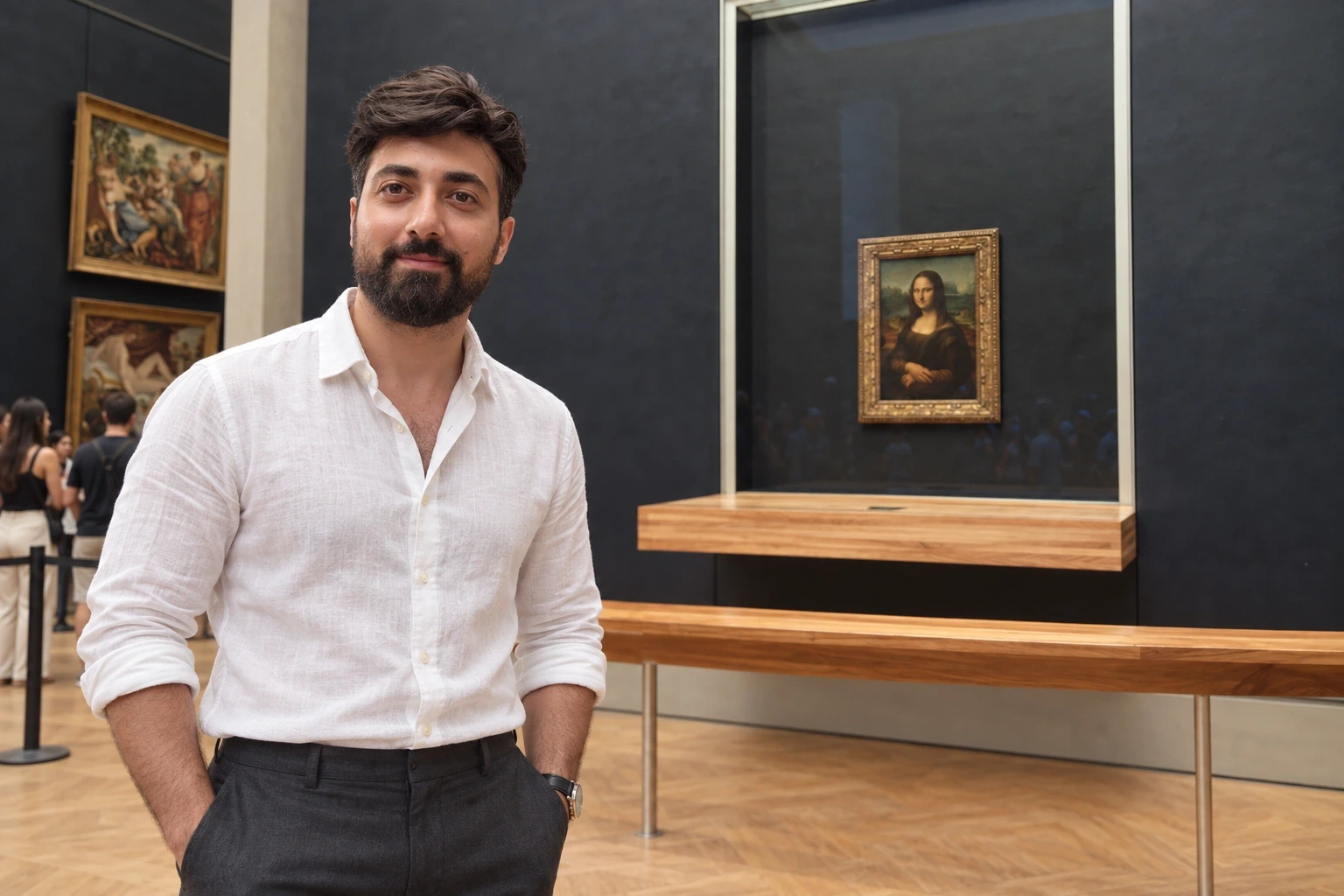 Saeed Azarshab (سعید آذرشب) — Paris — Louvre gallery