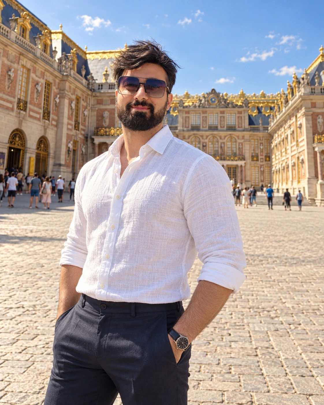 Saeed Azarshab (سعید آذرشب) — Paris — Versailles courtyard
