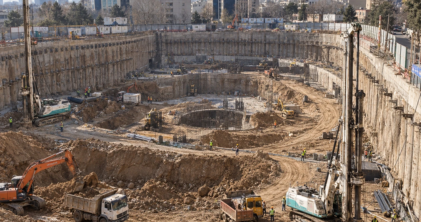 Niayesh Overview excavation view