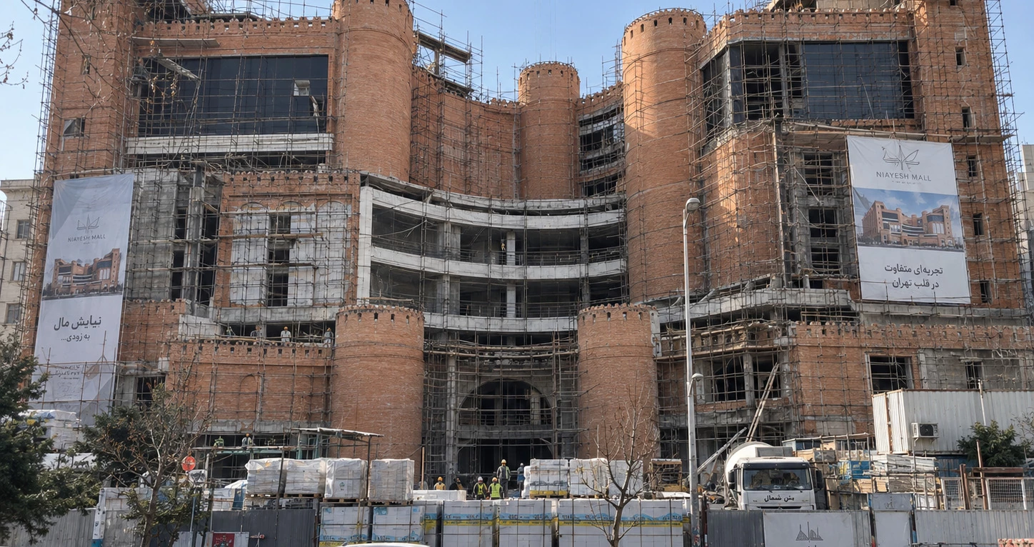 Niayesh Overview facade construction view