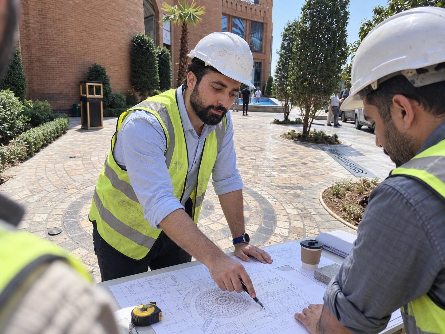Niayesh Food Hall site drawing review view