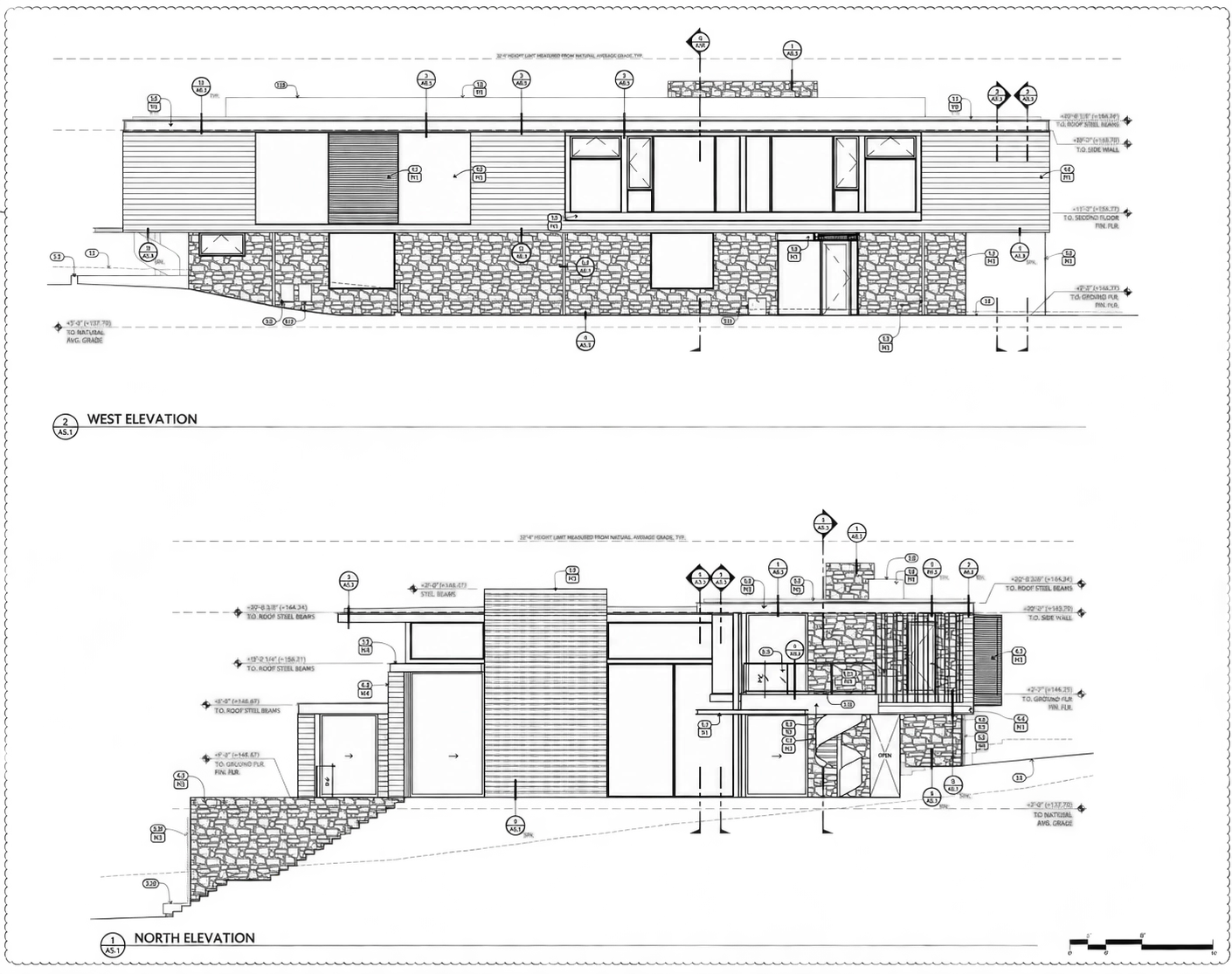 US Ridge View source elevations