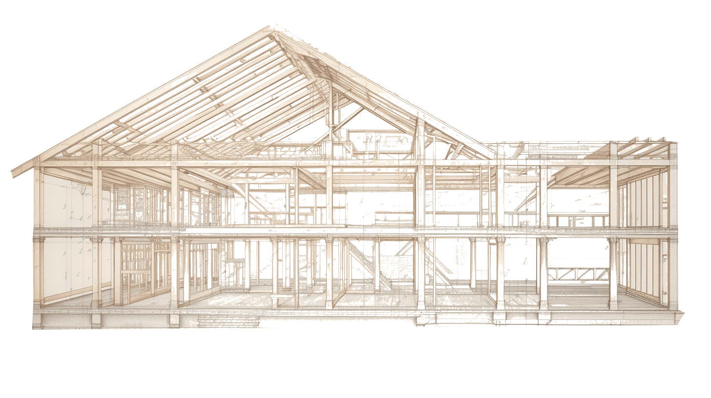 Farming (structure) stage in Wood Framing